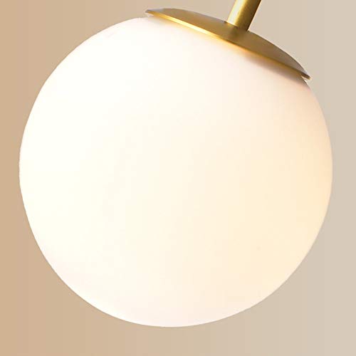 RAGGZZ Modern Lighting, Living Room Chandelier Brass Glass Lantern Room Art Decor Luminaire Decoration E14 Edison for Dining Room Villa Bar Clovely/a