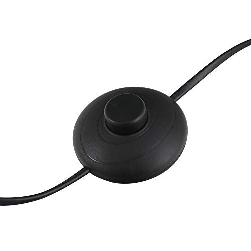 HOMCOM 171cm Glass Globe Floor Lamp Metal Frame Sphere Light Pedal Switch Home Office Living Room Modern Unique Standing Beautiful Furnishing - Gold