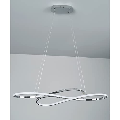 Dimmable LED Pendant Light Dining Room Table Chandelier Kitchen Island with Remote Control Flush Mount Ceiling Hanging Lamp Modern Design for Living Room Office Hallway Bedroom Deco Coffee Lights