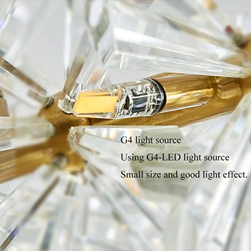 Crystal Flower Ceiling Chandelier Led Luxury Indoor Lighting Home Decoration for Living Room Bedroom Restaurant G4 Bulb Modern Ceiling Lamps Chandelier Lighting