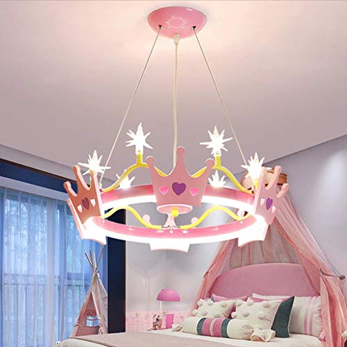 Children's Room Lamp LED Ceiling Light Modern Boy Girl Bedroom Pendant Light Creative Princess Queen Crown Ceiling Lamp Cartoon Dining Room Chandelier Living Room Kindergarten Ceiling Light