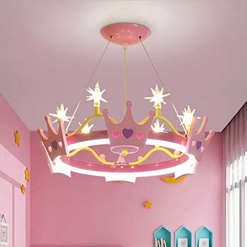 Children's Room Lamp LED Ceiling Light Modern Boy Girl Bedroom Pendant Light Creative Princess Queen Crown Ceiling Lamp Cartoon Dining Room Chandelier Living Room Kindergarten Ceiling Light