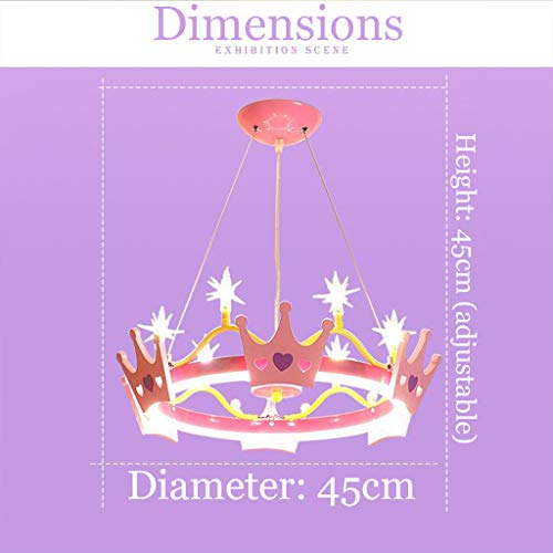 Children's Room Lamp LED Ceiling Light Modern Boy Girl Bedroom Pendant Light Creative Princess Queen Crown Ceiling Lamp Cartoon Dining Room Chandelier Living Room Kindergarten Ceiling Light