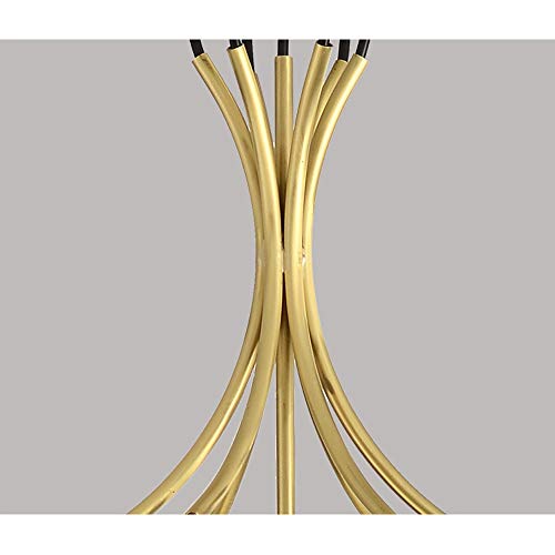 AOLEYE Chandelier-Stairs Long Chandelier, Nordic Villa Modern Minimalist Creative Lighting, Rotating Duplex Chandelier, G9 Light Source*7, W.350mm H.1200mm D.350mm