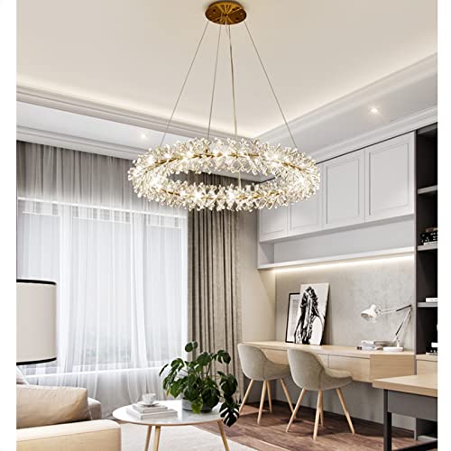 Crystal Flower Ceiling Chandelier Led Luxury Indoor Lighting Home Decoration for Living Room Bedroom Restaurant G4 Bulb Modern Ceiling Lamps Chandelier Lighting