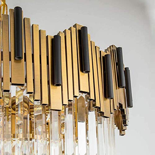 YANGQING Light Lamp 2019 New Pendant Lights, Modern Creative Crystal Chandelier, Living Room Bedroom Villa Designer Pendant Lamp Home Decorativ Hanging Ceiling Light, E14, 110V-220V,45cm,Colour:45cm