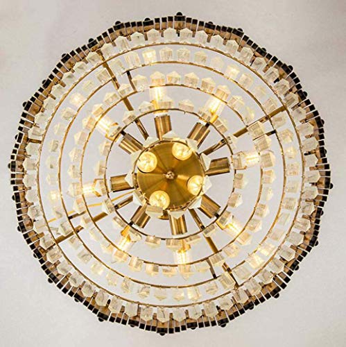 YANGQING Light Lamp 2019 New Pendant Lights, Modern Creative Crystal Chandelier, Living Room Bedroom Villa Designer Pendant Lamp Home Decorativ Hanging Ceiling Light, E14, 110V-220V,45cm,Colour:45cm