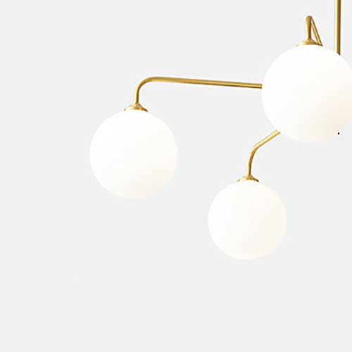 TAXXII Modern Bubble Chandelier Lamp Glass Bubble Lampshade Pendant Light G9 Base Light Luxury Ceiling Light For Kitchen Island Dining Room Bedroom-Copper 75x30cm
