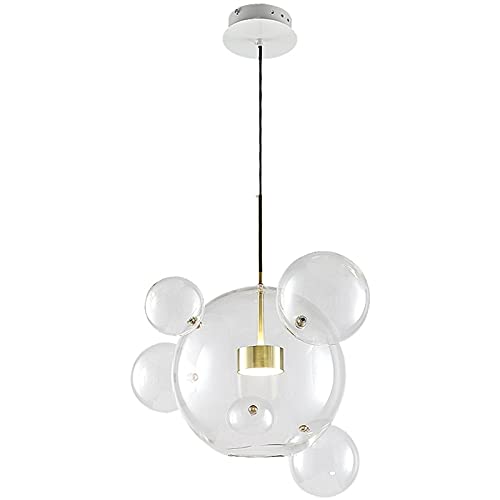 TAXXII Moderne Artistieke Kroonluchters Bubble Exquisite Chandelier for Homes Glass Pendant Light Globe Pendant Ceiling Light for Kitchen Island Lights (Color : A)