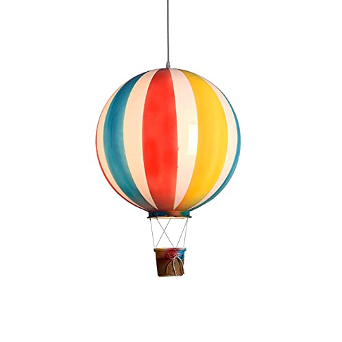 Creative Kids Cartoon Light Fixture Kindergarten Light Blue Chandelier Ceiling Light Hot Air Balloon Ceiling Light Fixture Children's Room Art Lamps Lighting Creative Specialty Rom-Color. 30*50cm