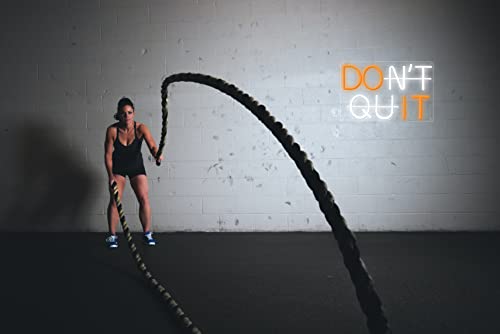 HEVMEVENI Do It Don't Quit Neon Sign for Wall Room Decor Motivational Wall Art Neon Sign for Office, Bar, Gym, Party, Event, Birthday Gift,orange