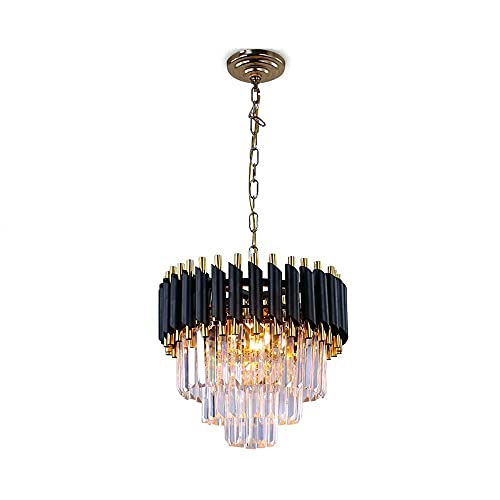 Bo Na - IT chandelier, Nordic Luxury Crystal Chandelier, 3-Layer Crystal Dining Room Pendant Light Living Room Kitchen Island Decorative Ceiling Pendant Light Decorative Lighting Ceiling Light