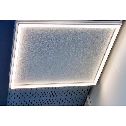 Ecobrite Bright 45W White LED Edge Ceiling Panel Light Recessed Lights 600 x 600mm Daylight 7000k Anti-Yellow Back lit Technology for Home, Office, Restaurant or Shop - Set of 4