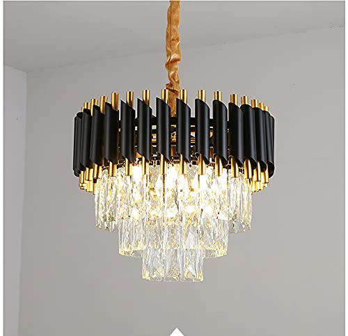 Bo Na - IT chandelier, Nordic Luxury Crystal Chandelier, 3-Layer Crystal Dining Room Pendant Light Living Room Kitchen Island Decorative Ceiling Pendant Light Decorative Lighting Ceiling Light