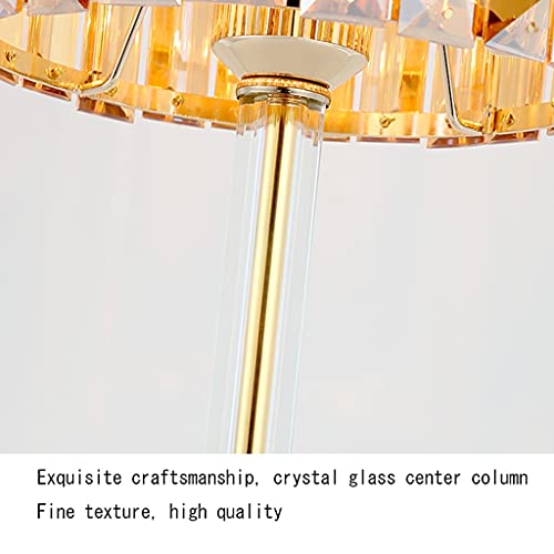 TEMKIN Crystal Table Lamps Light Luxury Crystal Table Lamp, Creative Simple Modern Household Decorative Lamp, Living Room Bedroom Bedside Lamp Nightstand Decorative Lamps