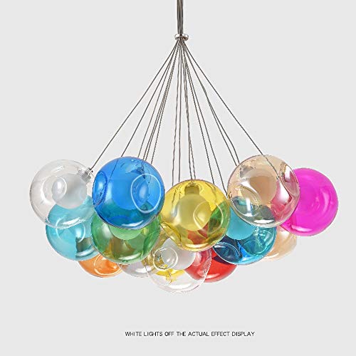 TAXXII 15 Lights Multi-Bubble Ball Home Decoration Lighting Chandelier for Living Room Modern High Ceiling Pendant Ligh Bedroom Creative Personality lamp Nordic Bar Restaurant Home Decora