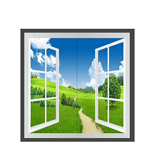 ENERJ Window Style LED Panel Set, 120 X 60 Surface Mounted, Grassland Design