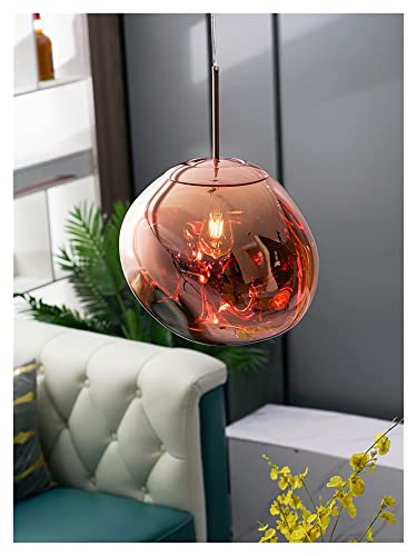 Ceiling Chandelier Lamp, LED Chandeliers, Nordic LED Lava Pendant Lights Modern Lustre Hanging Lamp Living Room Parlon Indoor Lighting Suspension Luminaire Pendant Lamp ( Color : Rose , Size : 50CM )