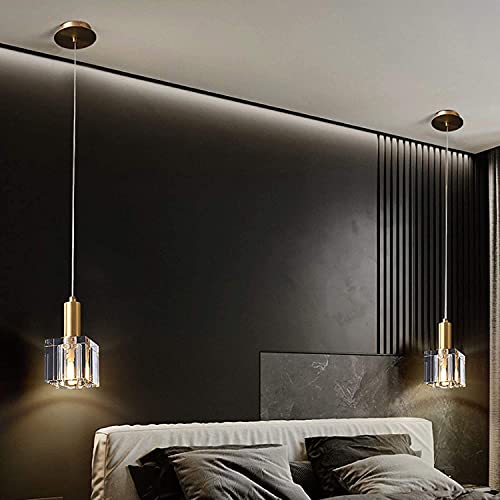 NZDY Indoor Ceiling Lighting Chandeliers, Crystal Chandelier Modern Simple and Creative Personality Suitable for Chandelier on Both Sides of The Dining Room Bed Pendant Light