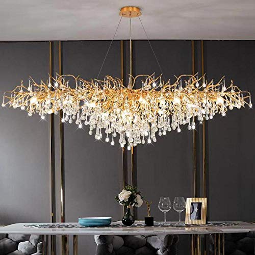 Nordic LED Luxury Crystal Chandelier Lighting for Home Decoration LOFT Kitchen Dining Living Room Hotel Hall Art Indoor Lights