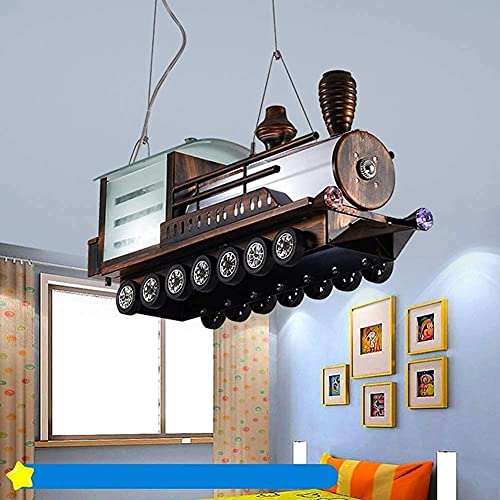Wrought Iron Train Light Industrial Style Retro Chandelier 2-Light Pendant Lights Ceiling Light Fixture Chandelier Bedroom Kids E14 Room Oil Bronze Finish Hanging Lights Made in China