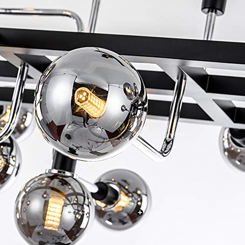 AUI Luxurious Metal Sputnik Chandelier Process Plating,12 Heads Crystal Ceiling Lamp G9 Without Bulb Compatible with Living Room Dining Room Bedroom,for Kitchen Island