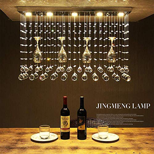 AAOTE LED Rectangular Linear Rain Drop Lighting Lobby Pendant Light Modern K9 Crystal Ceiling Lamp Stair Spiral Raindrop Wine Glass Chandelier