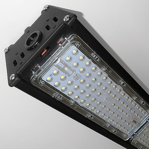 LED Linear Highbay Warehouse Commercial Lighting UFO Ceiling Light 200W Cool White 6500K 26000 Lumens [Energy Class A+]