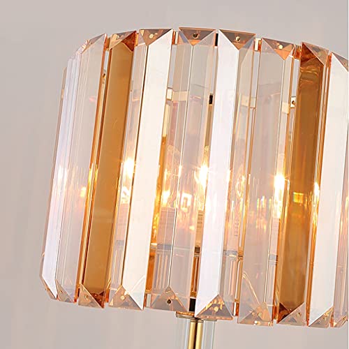 TEMKIN Crystal Table Lamps Light Luxury Crystal Table Lamp, Creative Simple Modern Household Decorative Lamp, Living Room Bedroom Bedside Lamp Nightstand Decorative Lamps
