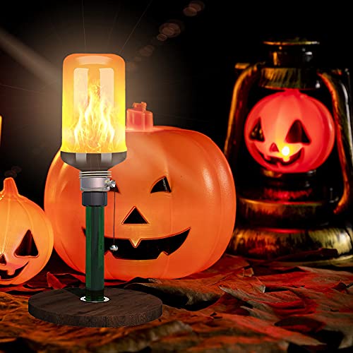 ConBlom Flame Lamp | Flame Effect Bulb | LED Flickering Light Bulb, 4 Lighting Modes Indoor/Outdoor Decorative Atmosphere LED Lamps for Home/Garden/Halloween/Christmas, 5W E27 Flame Bulb (2 Pack)