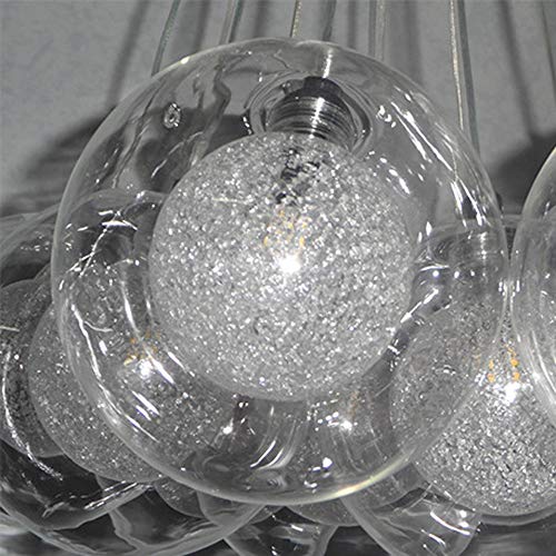 TAXXII Multi Glass Bubble Balls Home Luxury Chandelier Artistic Creative Bubble Ball Lamp Glass Balls Home Luxury Chandelier for Living Room Children's Room Bedroom Lamps Restaurant Penda